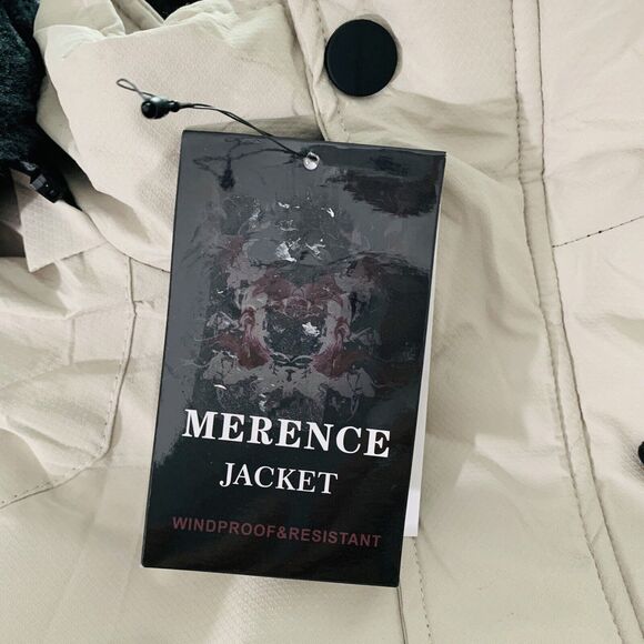 Merence Jacket Men XL Beige Outdoor Weathergear Sport Oscilator Hooded Comfy NWT - Picture 9 of 16